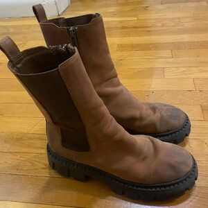 Steve Madden Brown Chunky Boots